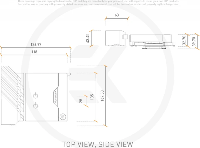 EK Water Blocks Quantum Line EK-Quantum Momentum² ROG Crosshair VIII Extreme D-RGB Monoblock, Nickel, Acryl