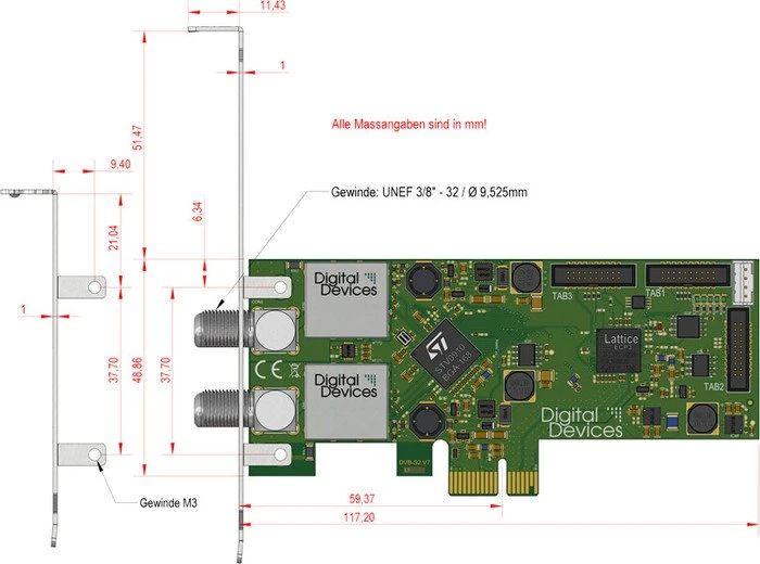 Digital Devices cineS2 V7A, PCIe x1