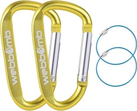 webbomb Schnapphaken Materialkarabiner 6.7cm gold