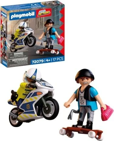playmobil City Action Verfolgungsjagd mit Motorrad
