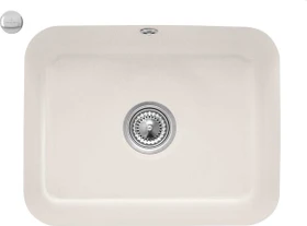 Villeroy & Boch Cisterna 60C Unterbau Becken mittig mit Ablauffernbedienung crema
