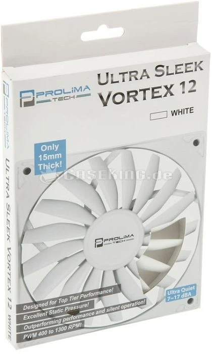 Prolimatech Ultra Sleek Vortex 12 weiß, 120mm