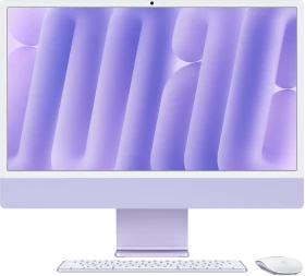 Apple iMac 24", violett, M4 - 8 Core CPU / 8 Core GPU, 24GB RAM, 512GB SSD [2024] (Z1E7)