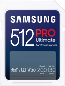 Samsung PRO Ultimate R200/W130 512GB, UHS-I U3, Class 10