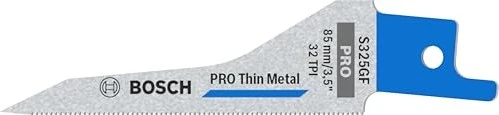 Bosch Professional PRO S325GF Thin Metal precise Säbelsägeblatt 32TPI, 85x7x1.25mm, 5 Stück