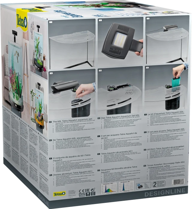 Tetra AquaArt LED Explorer Line Aquarium Komplettset 60l schwarz