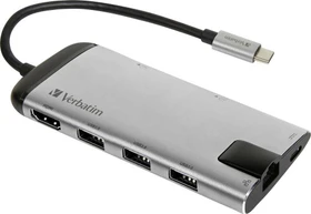 Verbatim Multiport Hub, USB-C 3.0 [Stecker] (49142)