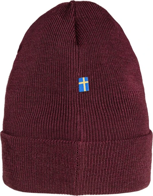 Fjällräven Classic Knit Mütze dark garnet