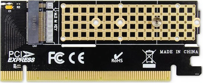 Digitus M.2 NVMe SSD PCI Express 3.0 x16 Add-On Card