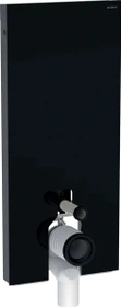 Geberit Monolith Sanitärmodul für Stand-WC, 114cm, Glas schwarz/Aluminium schwarzchrom