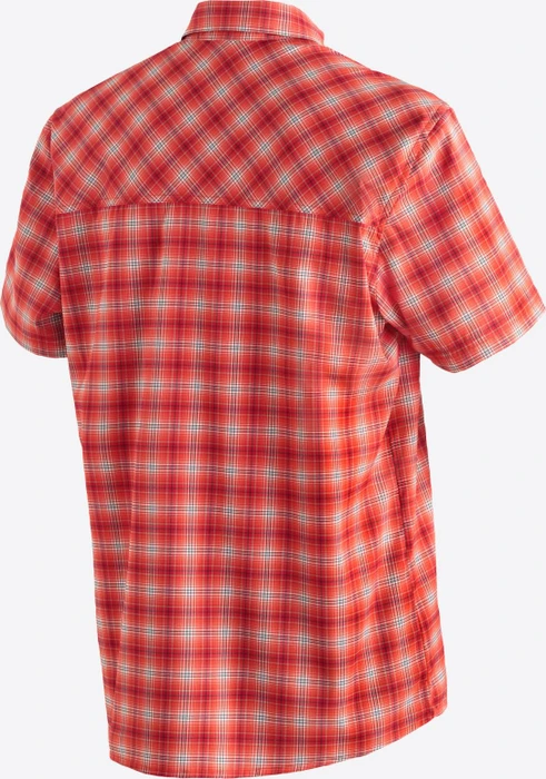 Maier Sports Kasen Hemd kurzarm red check (Herren)