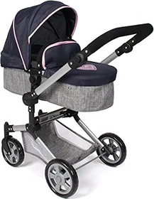 Bayer Chic 2000 Linus Kombipuppenwagen grau/navy