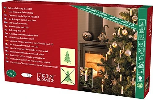 Konstsmide Baumkette Topbirnen Lichterkette LED 25x E10
