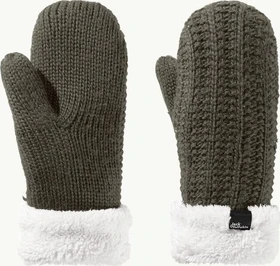 Jack Wolfskin Highloft Knit Mitten Skihandschuhe island moss (Damen)