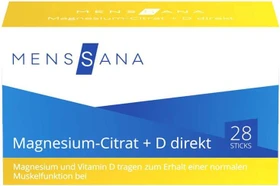 MensSana Magnesium-Citrat + D direkt Sticks, 28 Stück