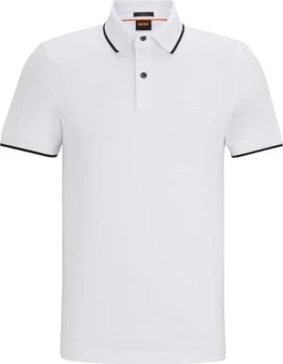 Hugo Boss Passertip Poloshirt kurzarm weiß (Herren)