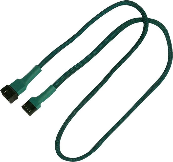 Nanoxia 4-Pin Verlängerung, sleeved, 60cm, grün