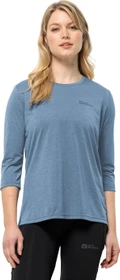 Jack Wolfskin Crosstrail Funktionsshirt 3/4 elemental blue (Damen)