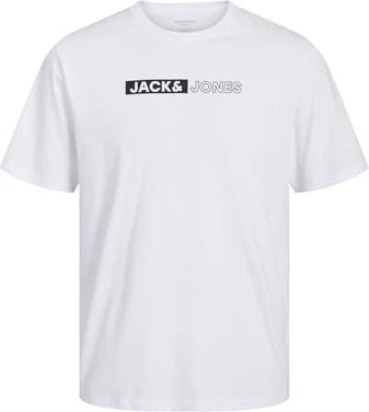 Jack & Jones Logo T-Shirt kurzarm weiß (Herren)