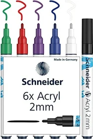 Schneider Paint-It 310 2mm Acrylmarker V1 sortiert, 6er-Set