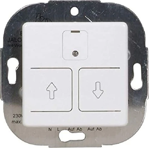 Opus Elektronischer Rollladen-/Jalousieschalter mit Wochenautomatik, polarweiß