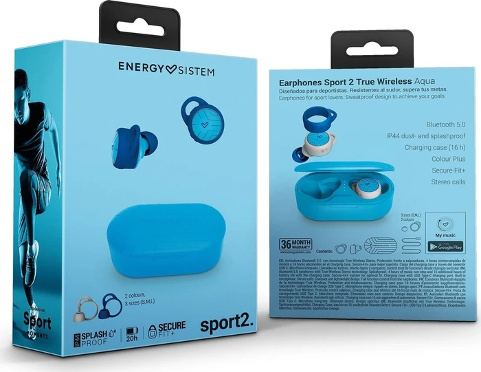 Energy Sistem Sport 2 True Wireless Aqua