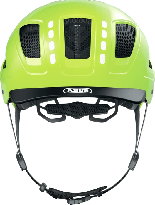 ABUS Hyban 2.0 LED Helm signal yellow shiny