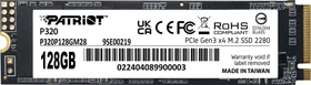 Patriot P320 128GB, M.2 2280 / M-Key / PCIe 3.0 x4