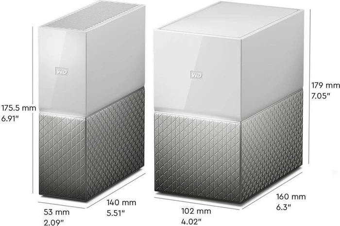 Western Digital My Cloud Home 6TB, 1x RJ-45 1000Base-T, 1x USB-A 3.0