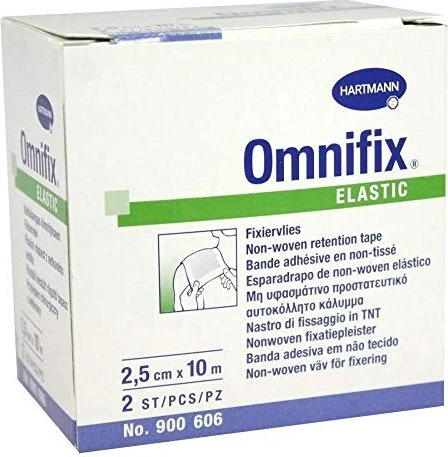 Hartmann Omnifix elastic Fixiervlies, 10cm x 2.5m, 2 Stück