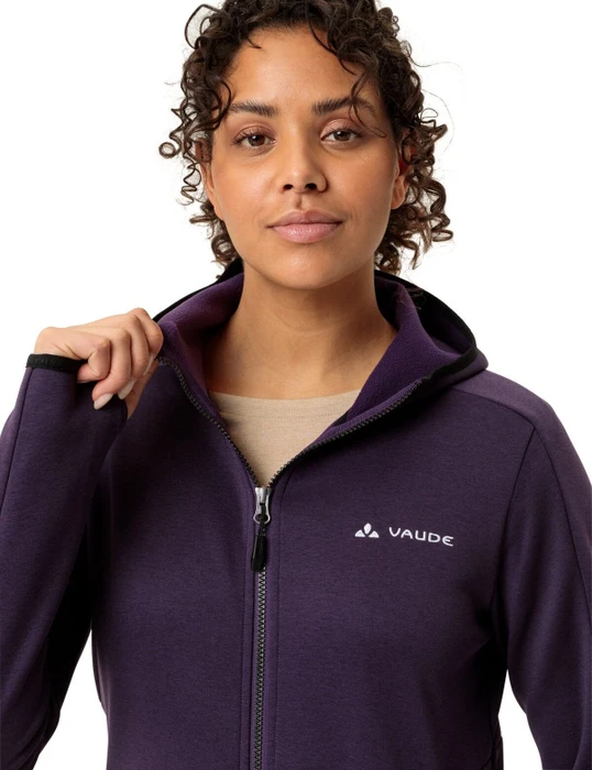Vaude Valsorda Fleece Hoodie Funktionsjacke eggplant (Damen)