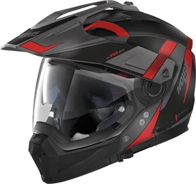 Nolan N70-2 X Skyfall matt schwarz/grau/rot