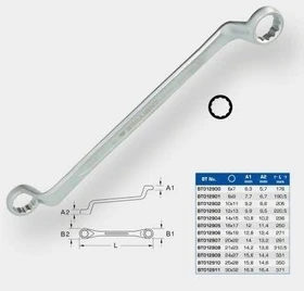 Brilliant Tools Doppel-Ringschlüssel, 16/17x250mm