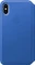 Apple Leder Folio Case für iPhone X electricblau Vorschaubild