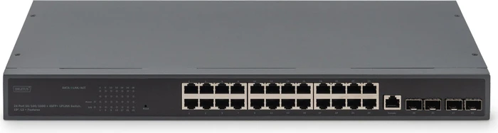 Digitus DN-80 Rackmount Gigabit Managed Switch, 24x RJ-45, 4x SFP+