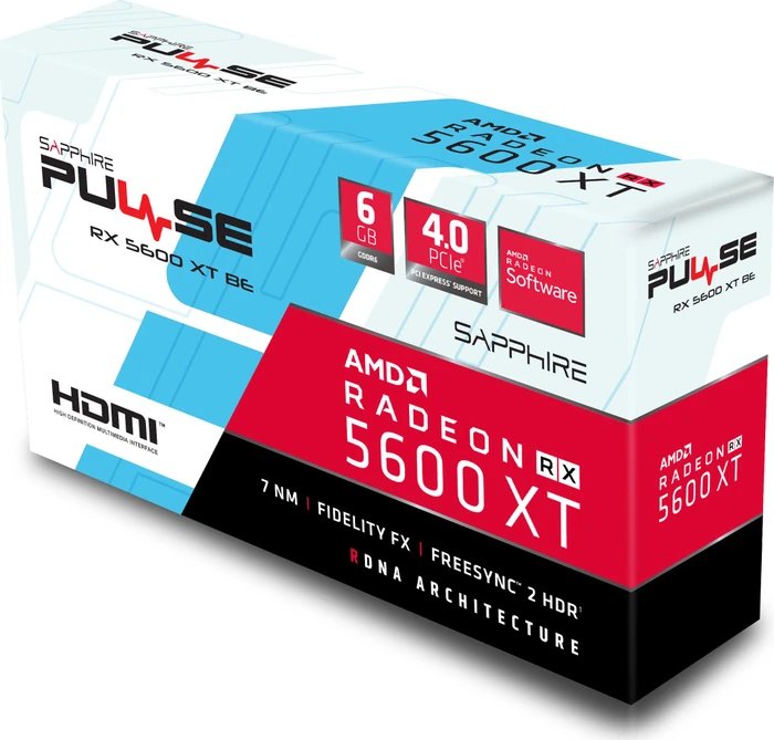 Sapphire Pulse Radeon RX 5600 XT BE, 6GB GDDR6, 2x HDMI, 2x DP, lite retail