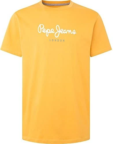Pepe Jeans Logo Regular Fit T-Shirt kurzarm ochre yellow (Herren)
