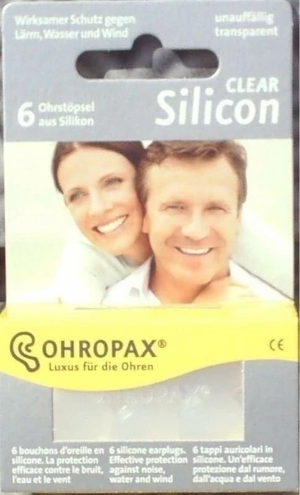 Ohropax Silicon Clear Ohrstöpsel, 6 Stück