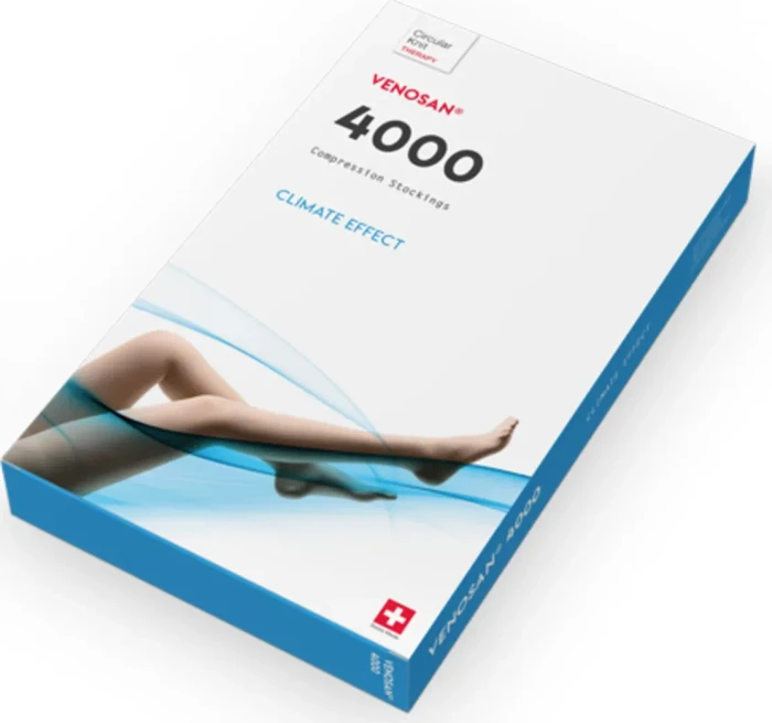Venosan 4000 AD CCl2 offen lang S Kompressionsstrümpfe sand