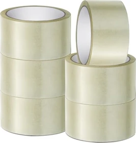 Stick Well Verpackungsklebeband transparent, Klebeband, 48mm/66m, 6 Stück