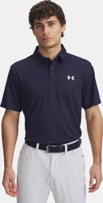 Under Armour Tee To Green Pique Poloshirt kurzarm midnight navy/white (Herren)