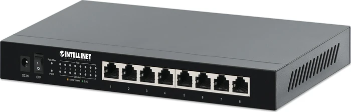 Intellinet Desktop 2.5G Switch, 8x RJ-45, 100W PoE+