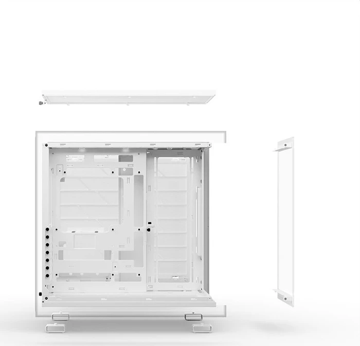 be quiet! Light Base 600 DX White, weiß, Glasfenster