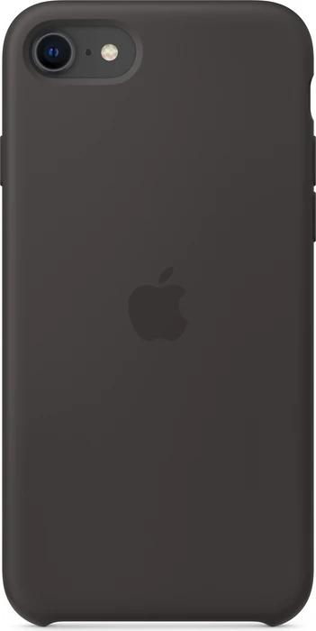 Apple Silikon Case für iPhone SE (2020) schwarz