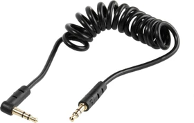 Vivanco Klinkenverbindung Stereo Spiralkabel 1.5m schwarz