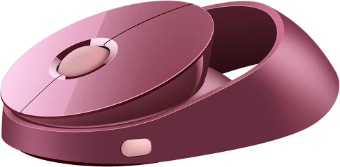 Rapoo Ralemo Air 1 Multi-mode Wireless Charging Mouse Pink Red, USB/Bluetooth