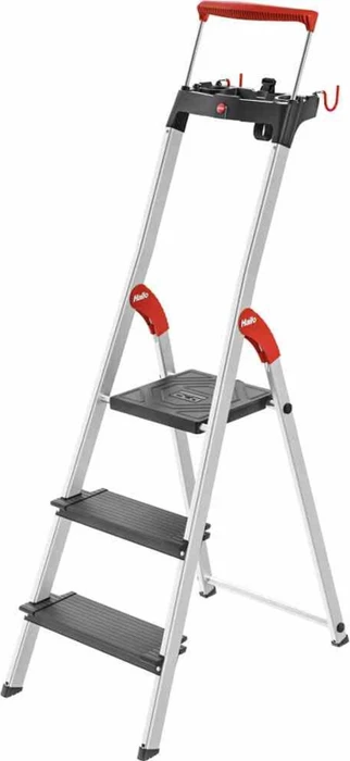Hailo L100 TopLine Stehleiter, 3 Stufen