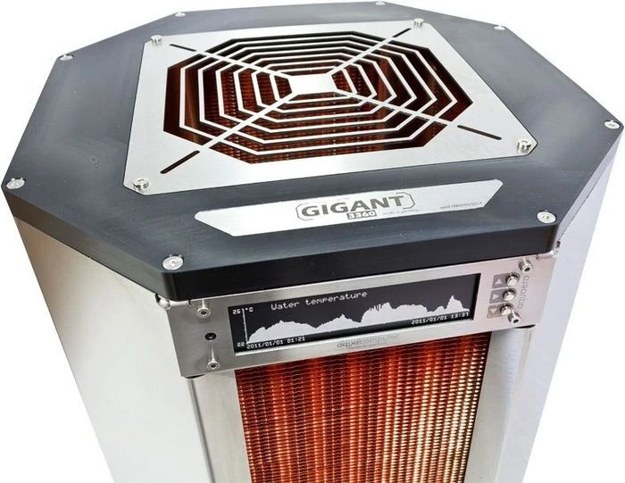 Aqua Computer airplex GIGANT 3360 mit aquaero 6 Pro, Kupfer