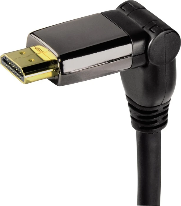 Hama High Speed mit Ethernet HDMI 1.4 Kabel und rotierbarem Stecker schwarz, 1.50m