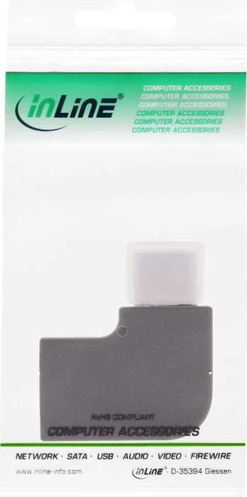 InLine USB-C 3.1 [Buchse] auf USB-C 3.1 [Stecker] Adapter 90° gewinkelt schwarz